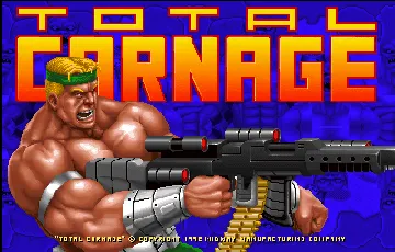 Total Carnage (rev LA1 03/10/92) screen shot title